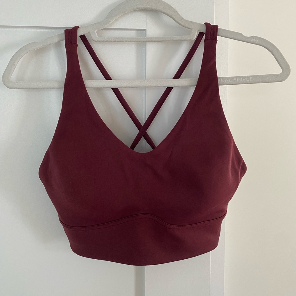 Lululemon Burgundy Sports Bra